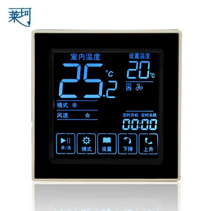 莱珂K303中央空调触摸屏液晶温控器 风机盘管温度控制器